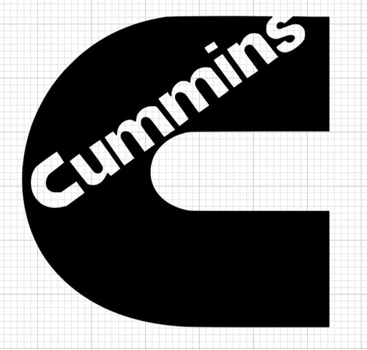 Cummins Rear Window Sticker