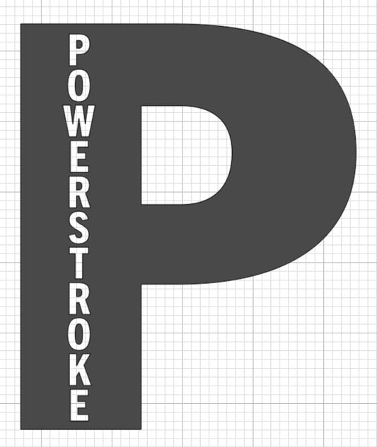 Powerstroke Rear Window Sticker