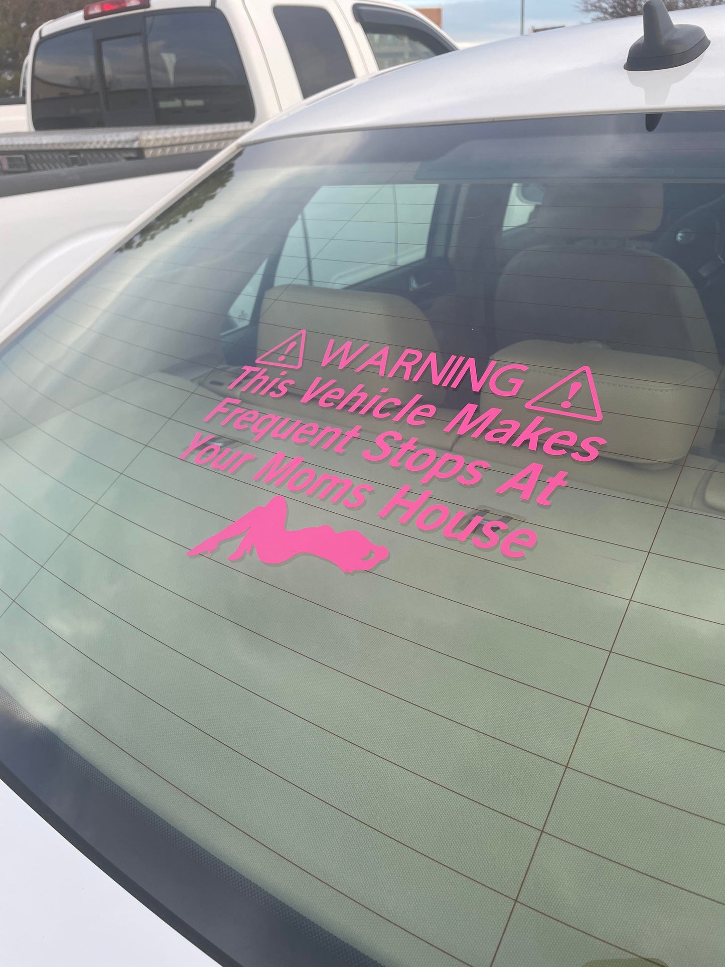 Stops At Your Moms House Sticker